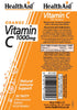 Health Aid Vitamin C 1000mg Effervescent Orange flavour 20's