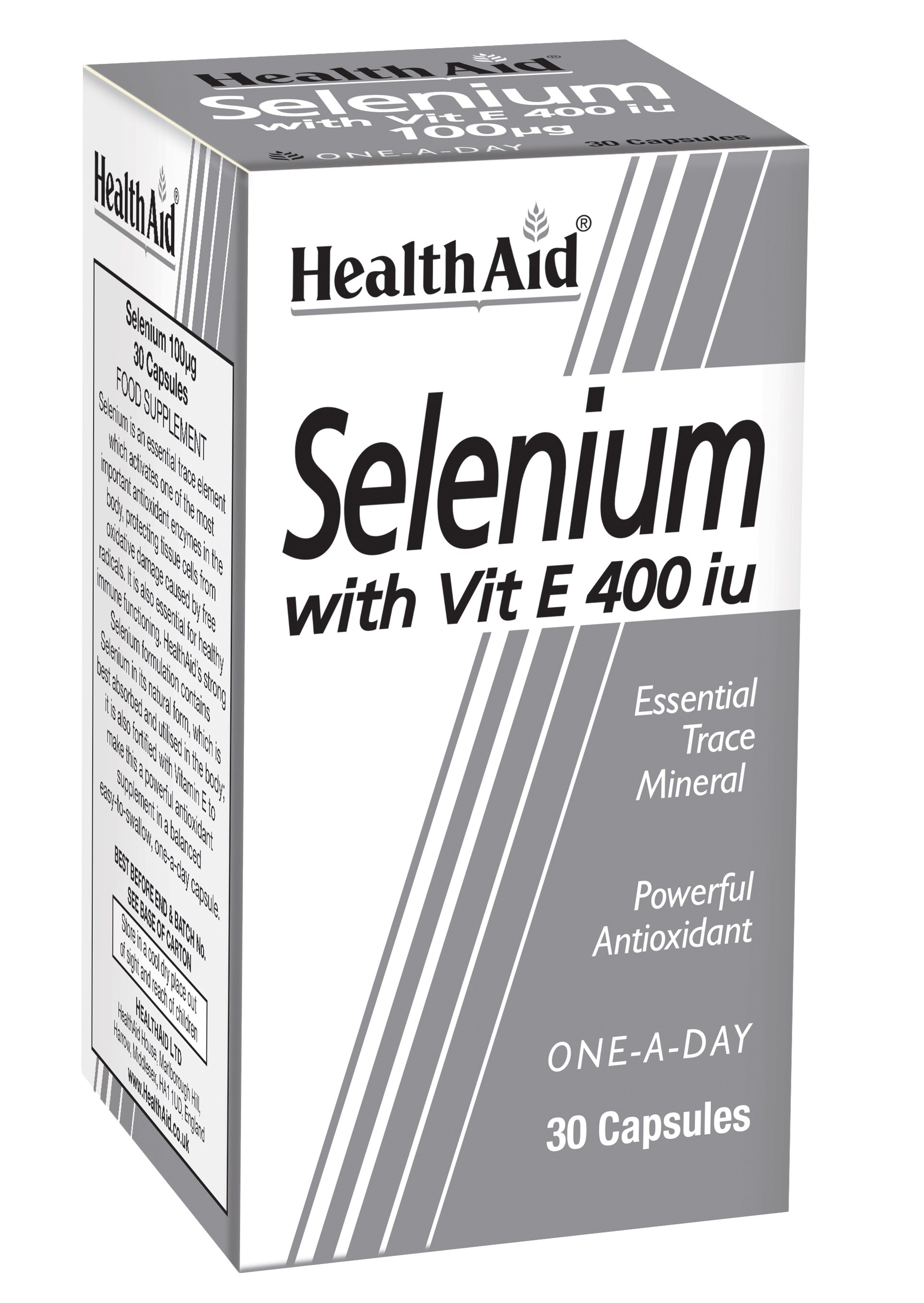 Health Aid Selenium with Vit E 400iu 30s