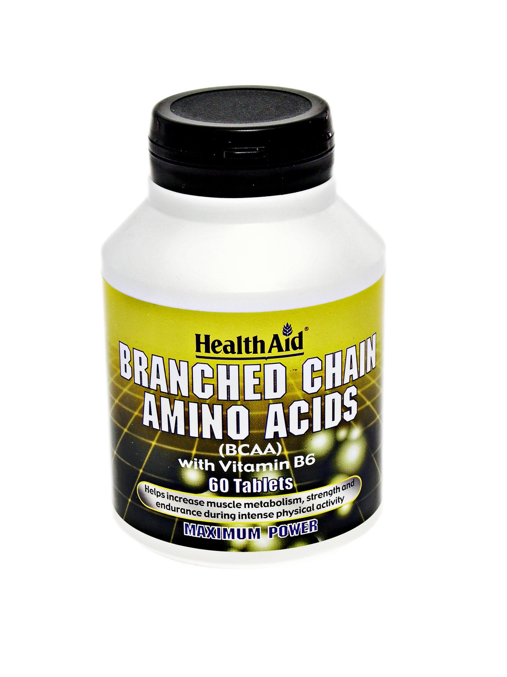 Health Aid Branched Chain Amino Acids (BCAA) with Vitamin B6 60s