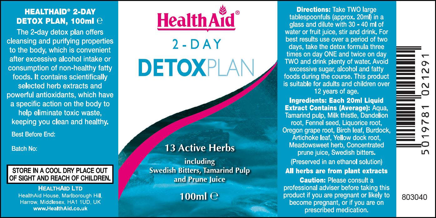 Health Aid 2-Day Detox Plan (13 Active Herbs) 100ml