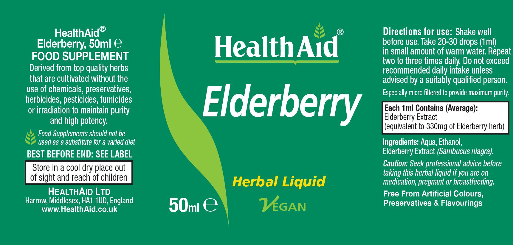 Health Aid Elderberry 50ml