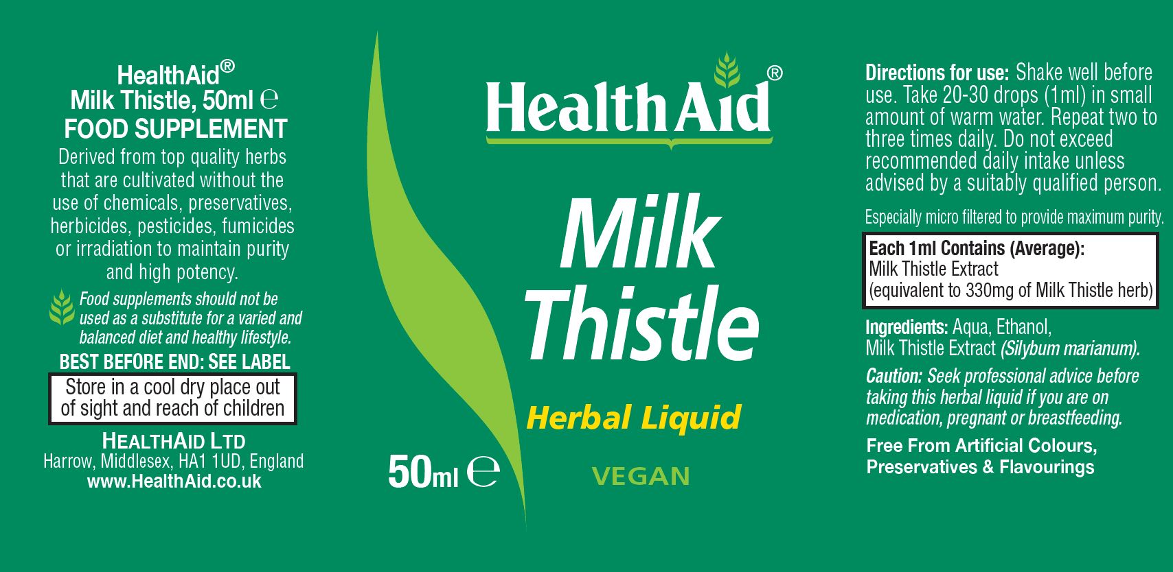 Health Aid Milk Thistle 50ml