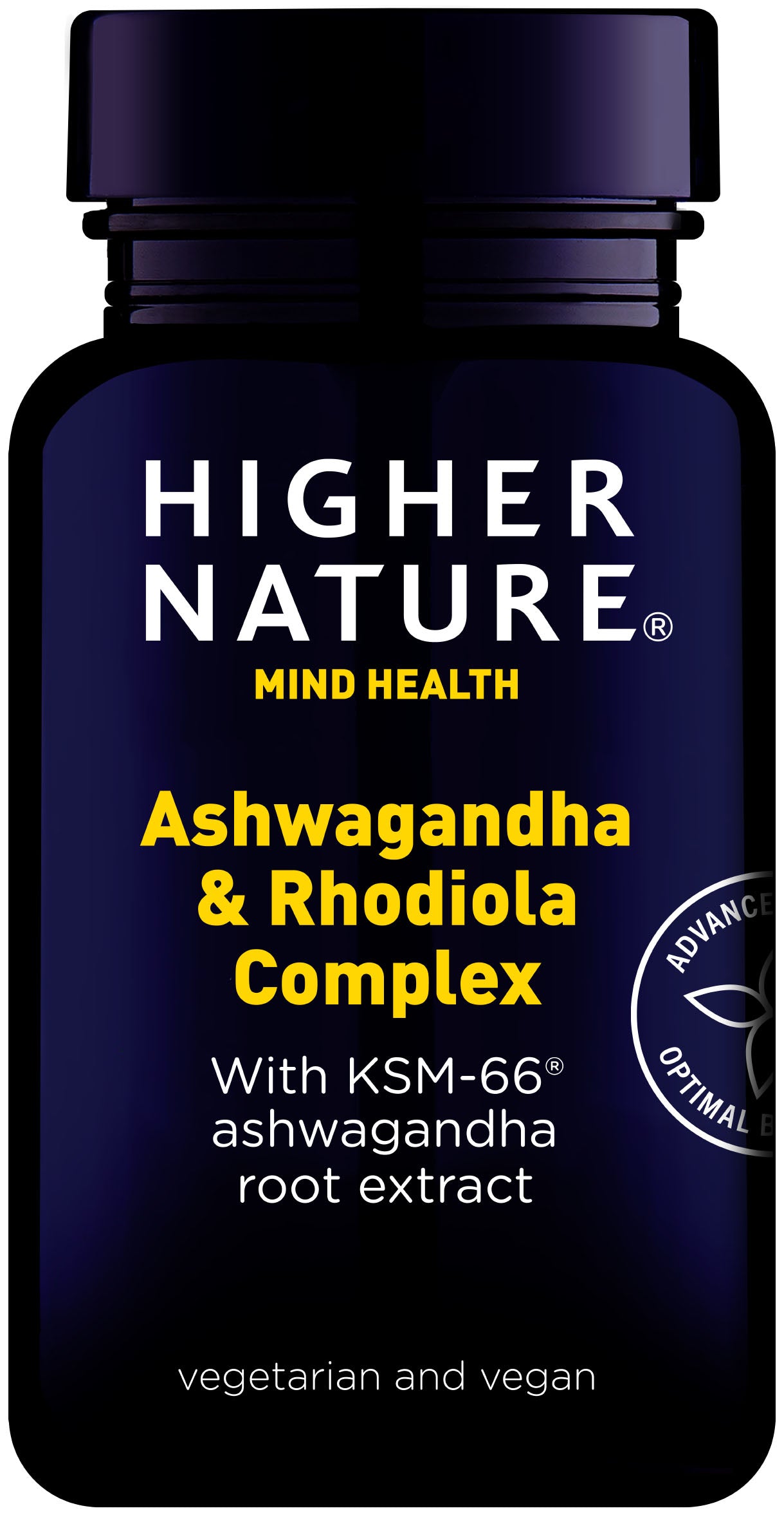 Higher Nature Ashwaganda & Rhodiola Complex 30's