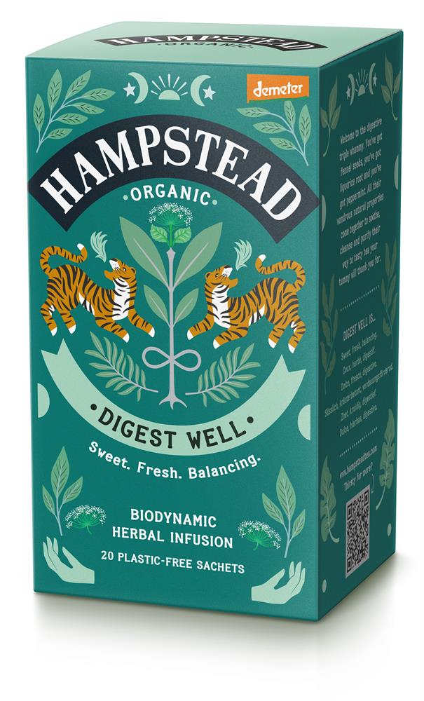 Hampstead Tea Organic Digest Well Herbal Infusion 20s