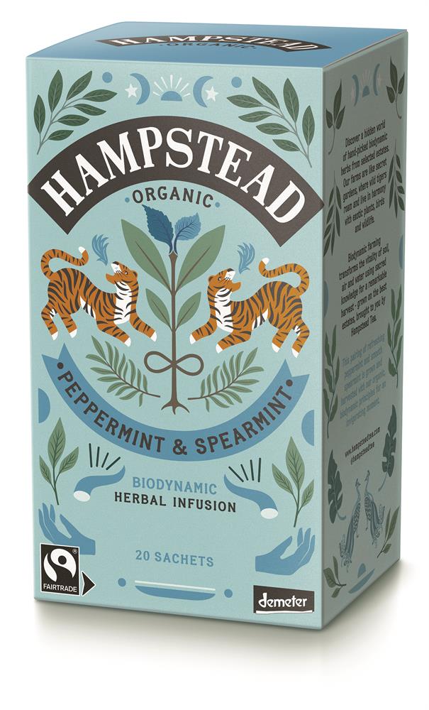 Hampstead Tea Organic Peppermint & Spearmint Tea 20s