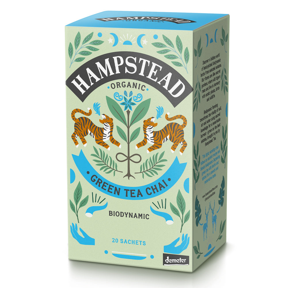 Hampstead Tea Organic Green Tea Chai Tea 20s