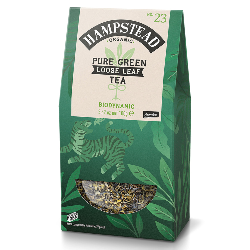 Hampstead Tea Organic Green Tea Loose Leaf Tea 100g