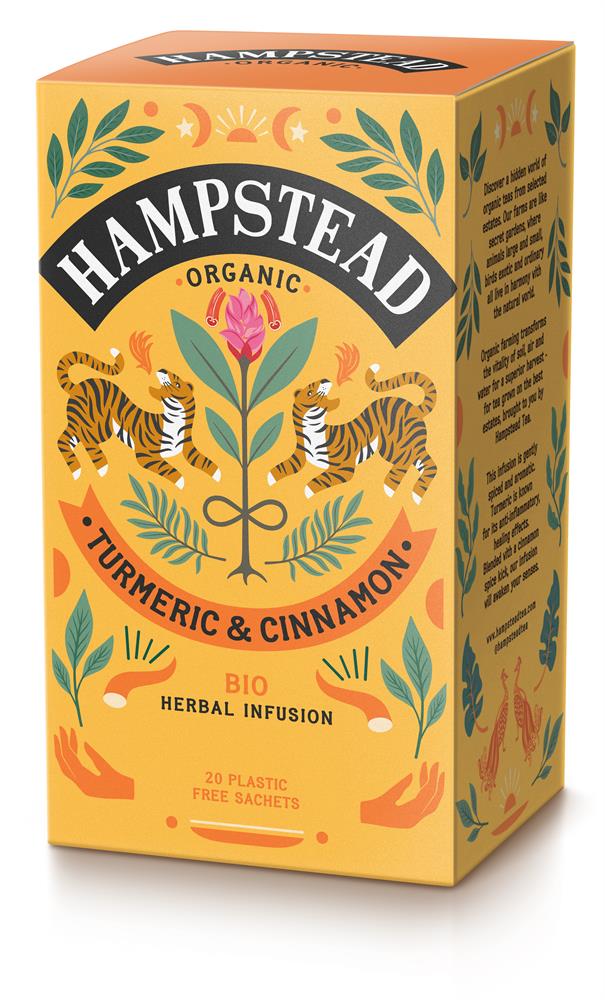 Hampstead Tea Organic Turmeric & Cinnamon Herbal Infusion 20s