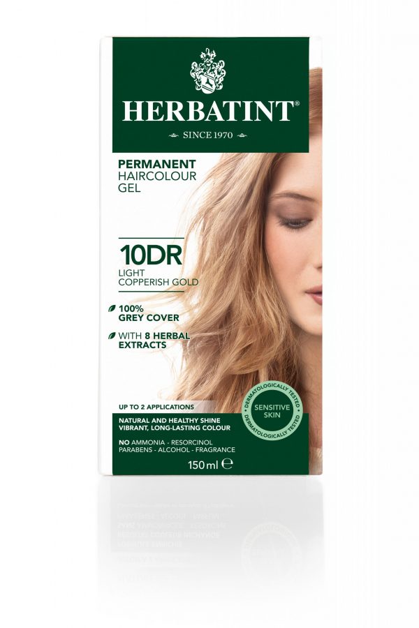 Herbatint Permanent Hair Colour Gel 10DR Light Copperish Gold 150ml