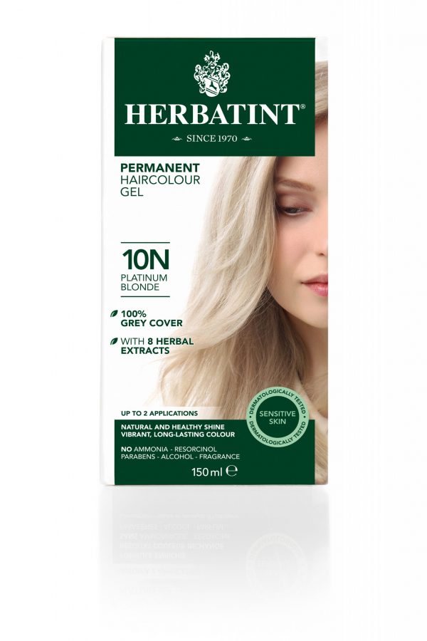 Herbatint Permanent Hair Colour Gel 10N Platinum Blonde 150ml