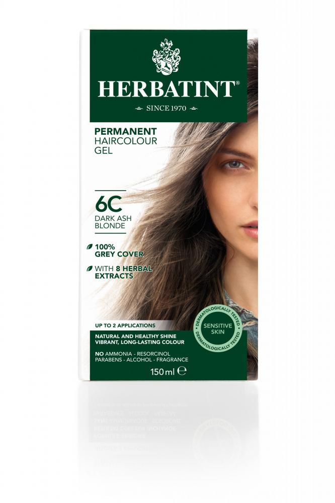 Herbatint Permanent Hair Colour Gel 6C Dark Ash Blonde 150ml