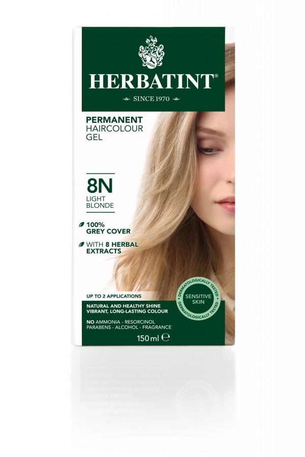 Herbatint Permanent Hair Colour Gel 8N Light Blonde 150ml