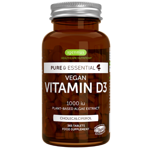 Igennus Pure & Essential Vegan Vitamin D3 1000 IU 365s