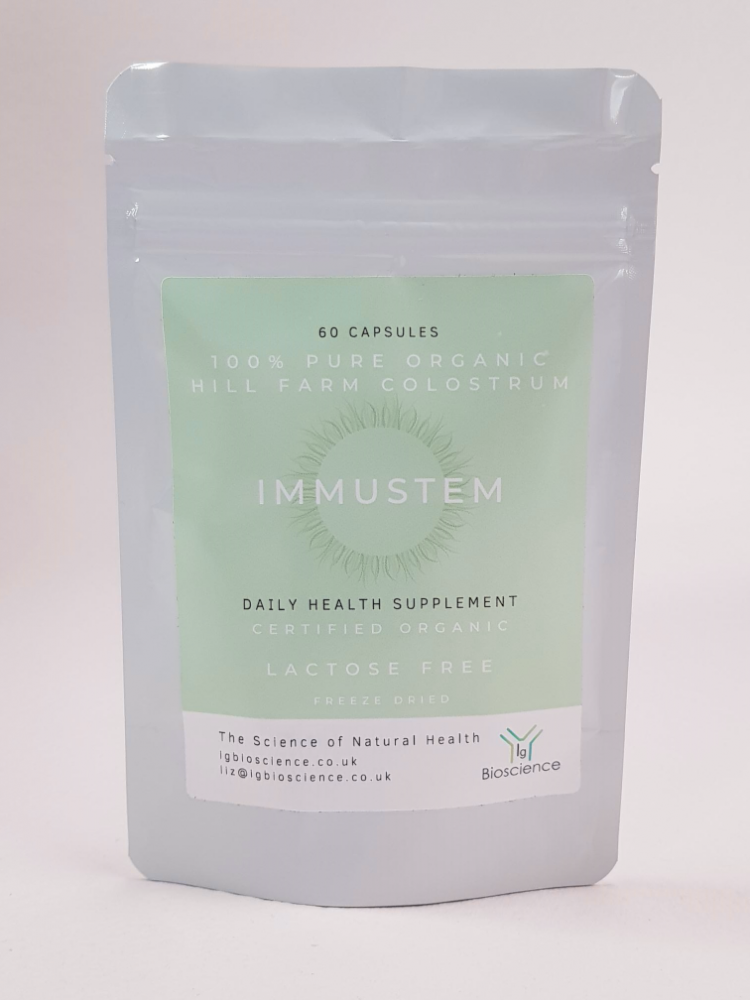 IgBioscience Immustem Organic Colostrum LACTOSE FREE 60s