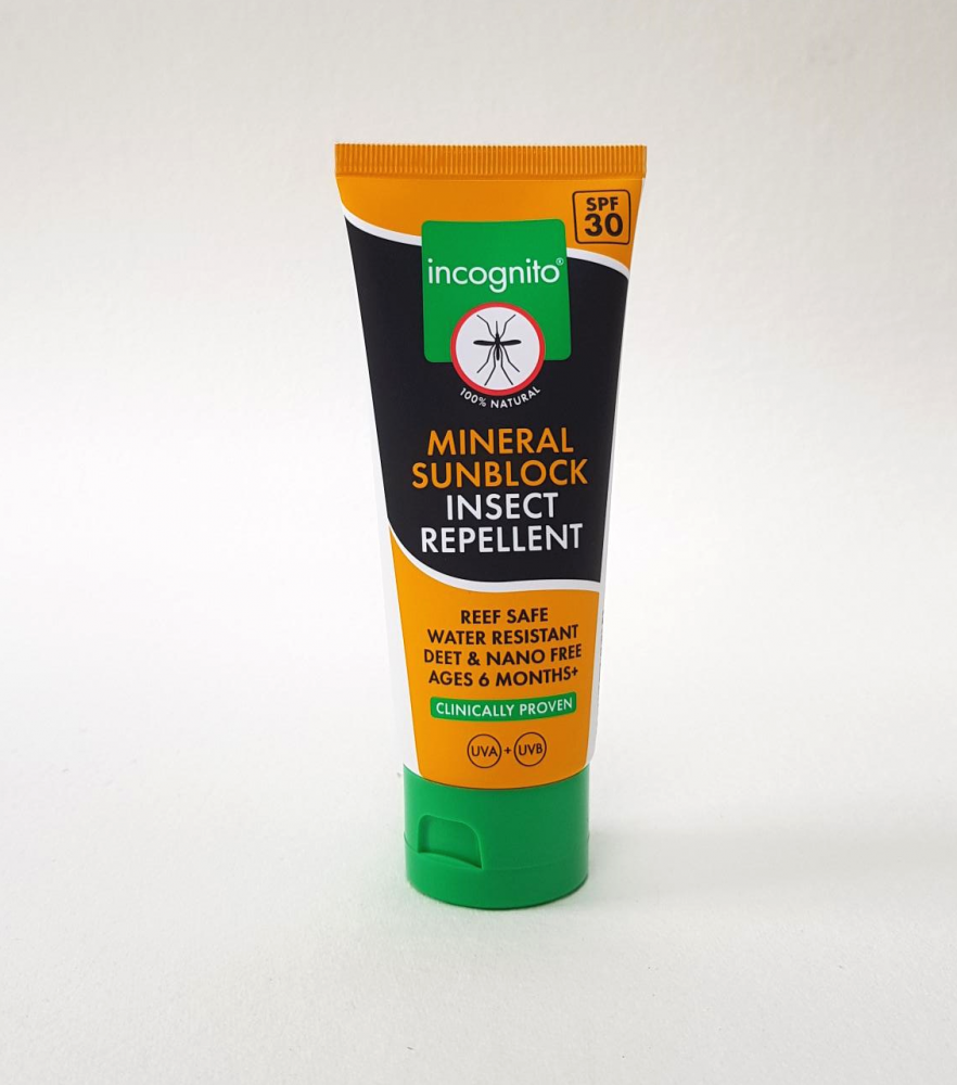 Incognito Mineral Sunblock Insect Repellent SPF30 100ml