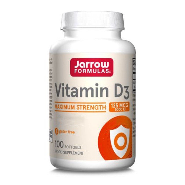 Jarrow Formulas Vitamin D3 Maximum Strength 125MCG 5000IU 100's