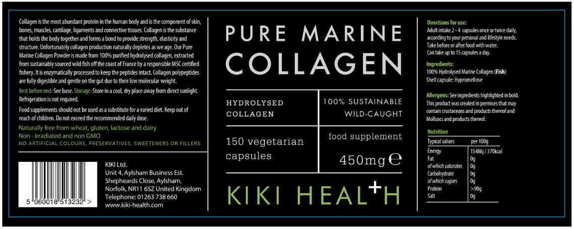 Kiki Health Pure Marine Collagen Capsules 150's