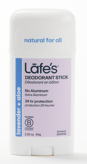 Lafe's Deodorant Stick Lavender + Aloe 64g