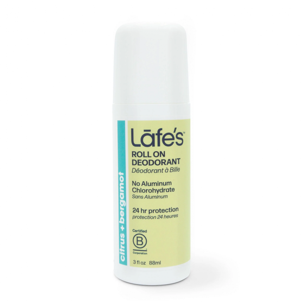 Lafe's Roll On Deodorant Citrus + Bergamot 88ml