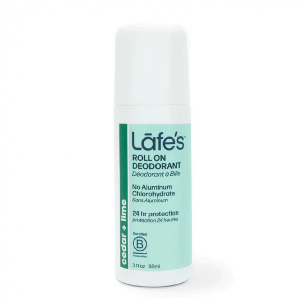 Lafe's Roll On Deodorant Cedar + Lime 88ml