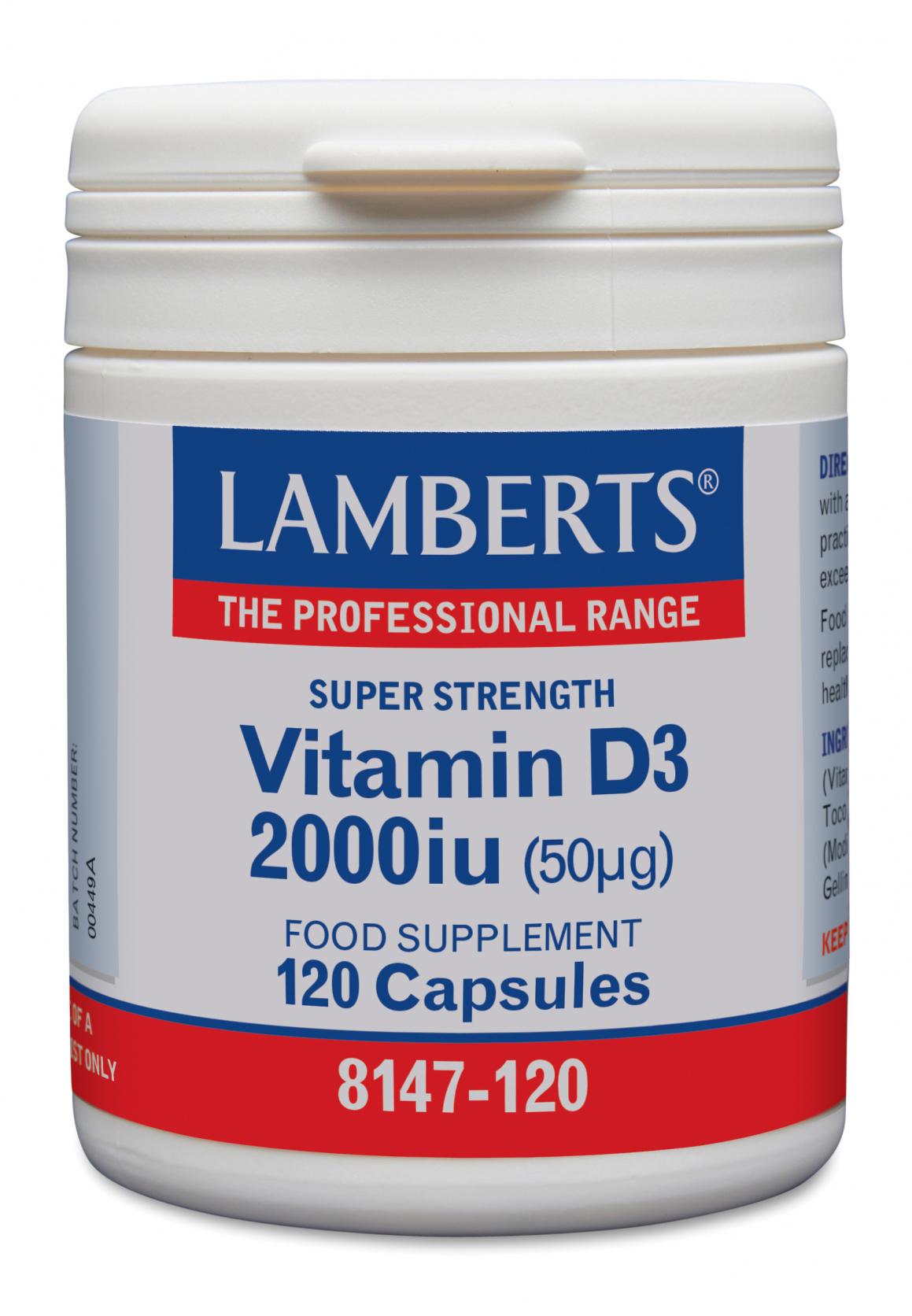 Lamberts Vitamin D3 2000iu 120's