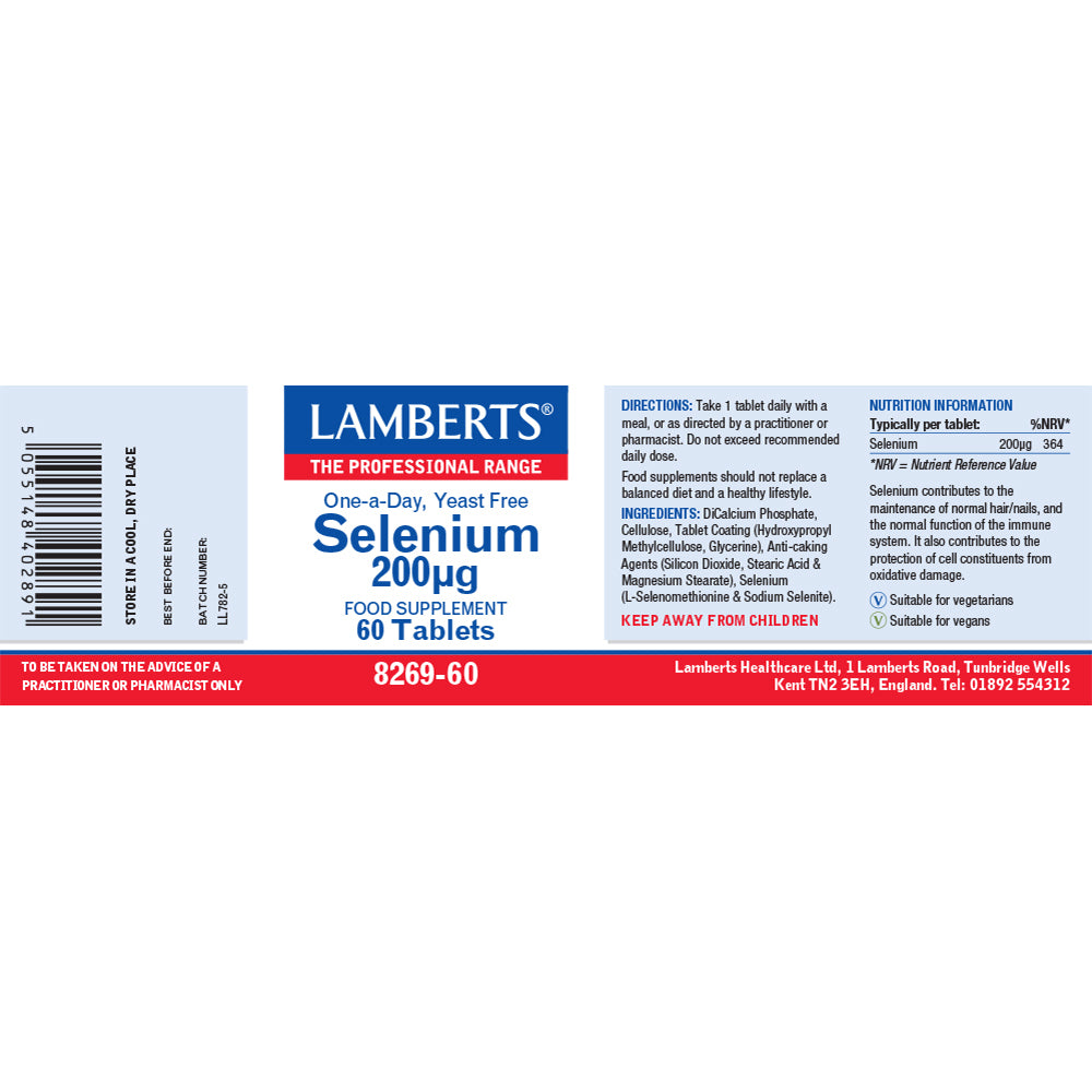 Lamberts Selenium 200ug 60's