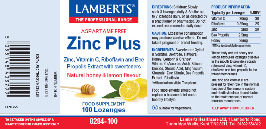 Lamberts Zinc Plus 100's
