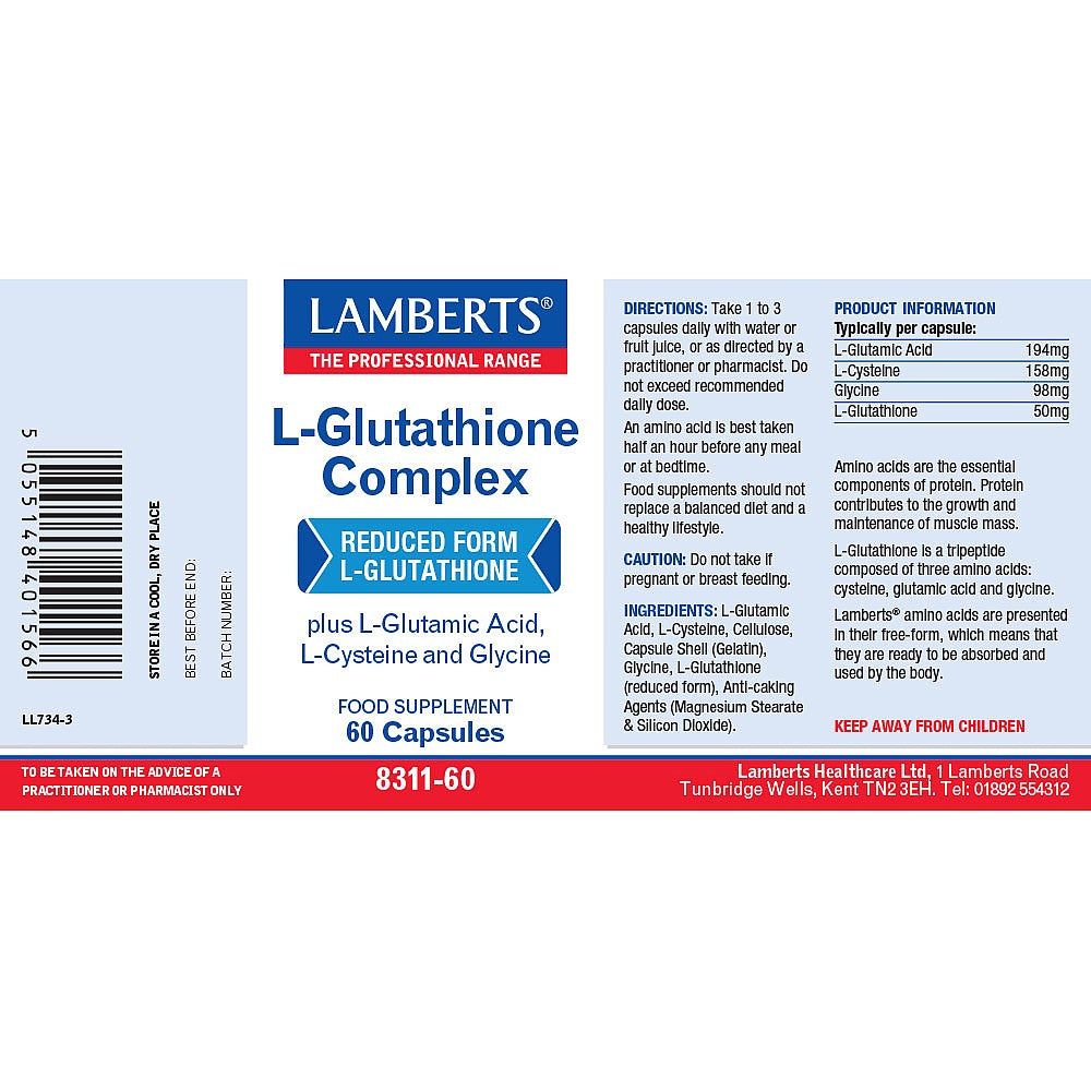 Lamberts L-Glutathione Complex 60's