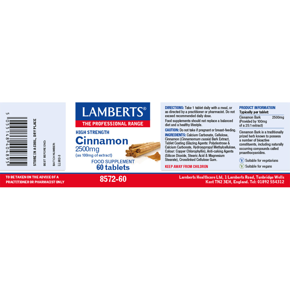 Lamberts Cinnamon 2500mg 60's