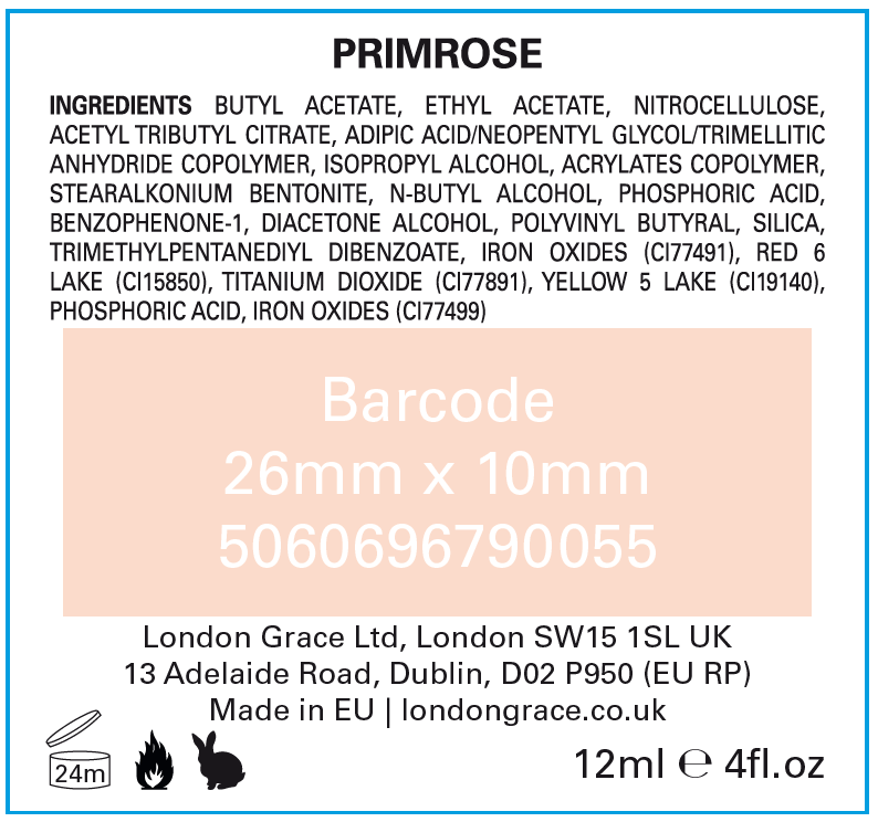 London Grace Nail Polish Primrose 12ml