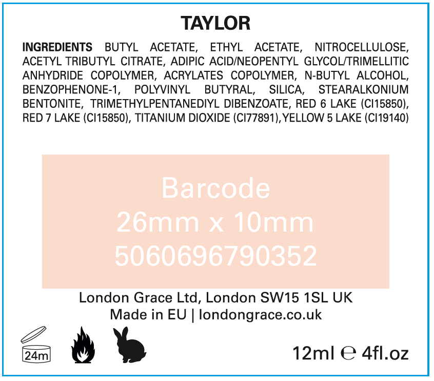 London Grace Nail Polish Taylor 12ml