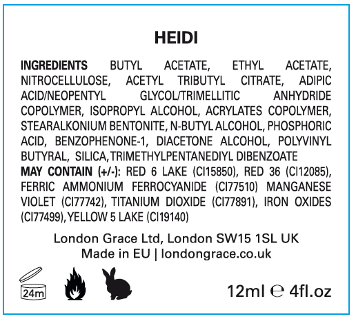 London Grace Nail Polish Heidi 12ml