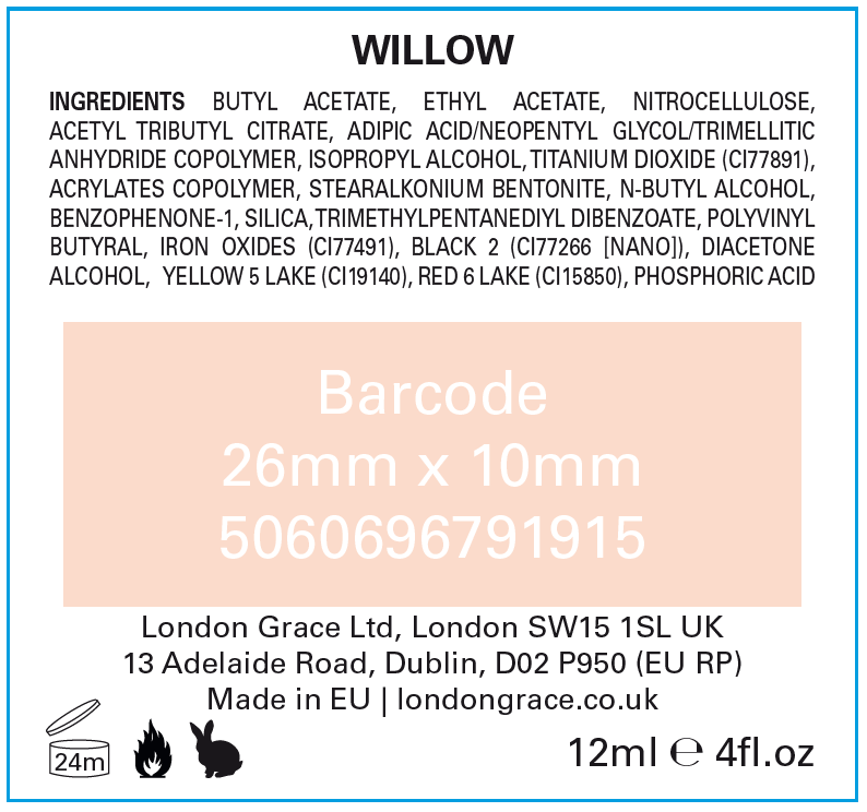 London Grace Nail Polish Willow 12ml