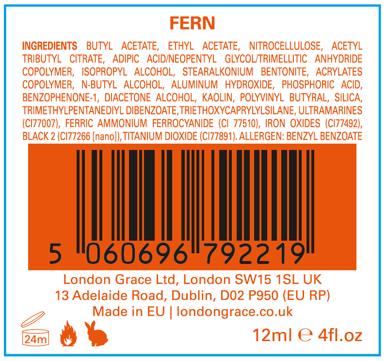 London Grace Nail Polish Fern 12ml