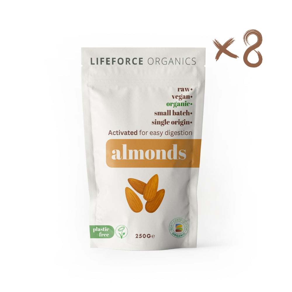 Lifeforce Organics Activated Almonds 250g x 8 CASE