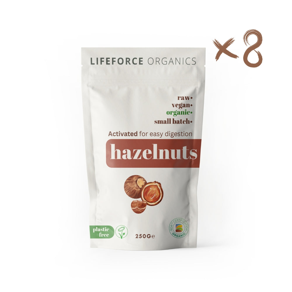 Lifeforce Organics Activated Hazelnuts 250g x 8 CASE