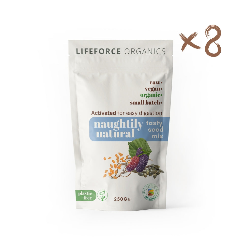 Lifeforce Organics Activated Naughtily Natural Tasty Seed Mix 250g x 8 CASE