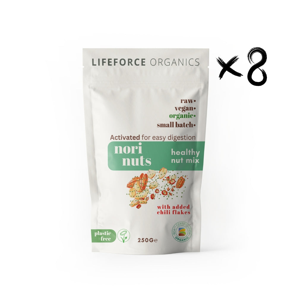 Lifeforce Organics Activated Nori Nuts 250g x 8 CASE