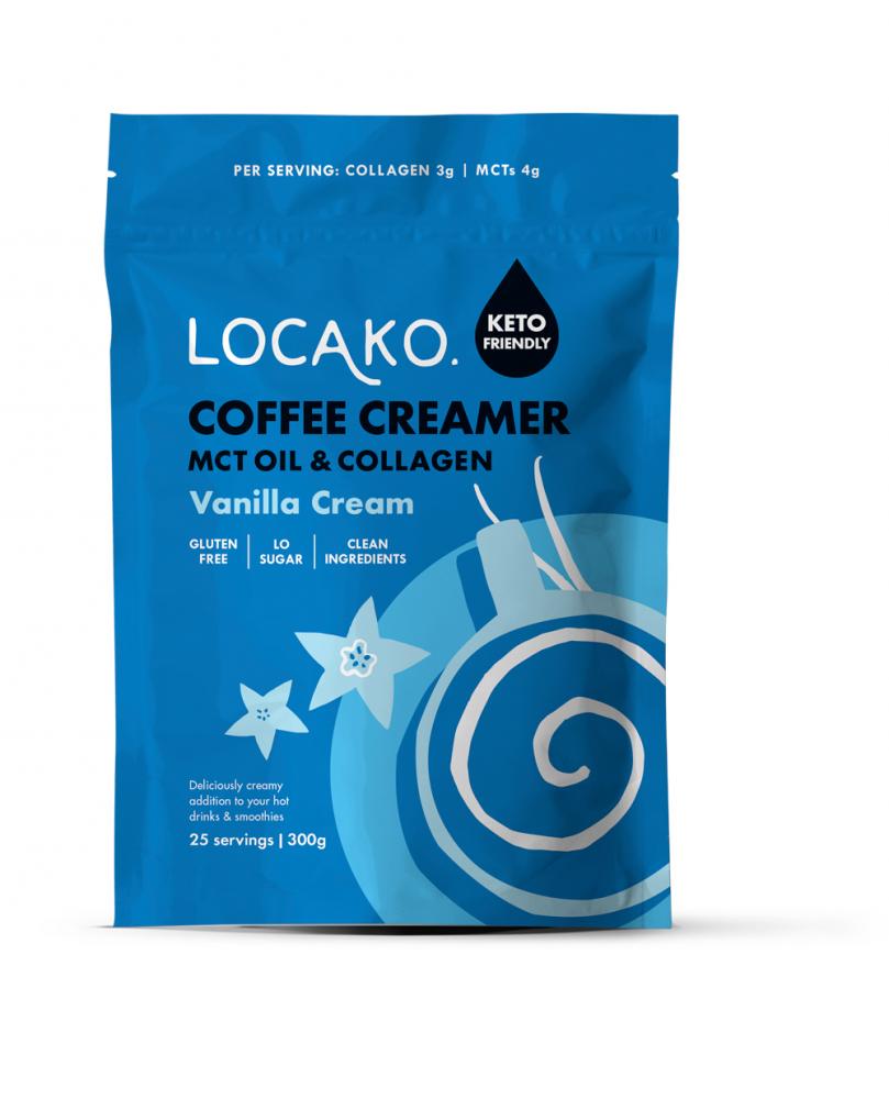 Locako Coffee Creamer MCT Oil & Collagen Vanilla Cream 300g