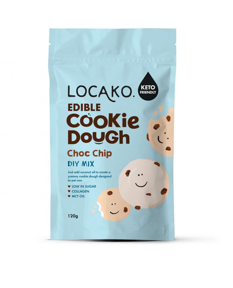 Locako Edible Cookie Dough Choc Chip DIY Mix 120g