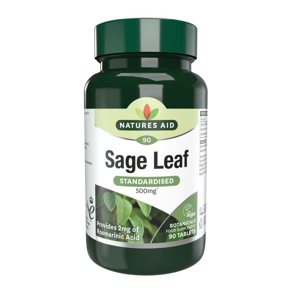 Natures Aid Sage Leaf (Standardised) 500mg 90's