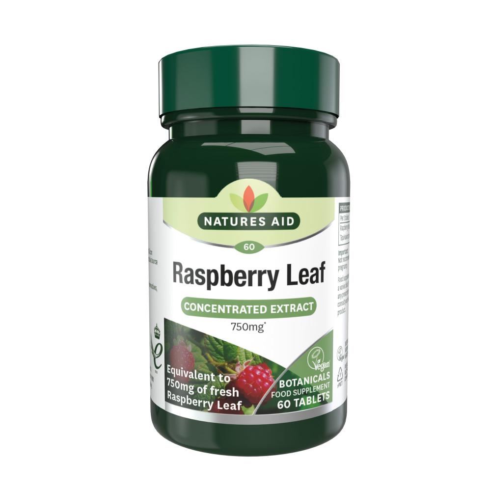 Natures Aid Raspberry Leaf (Concentrated Extract) 750mg 60's