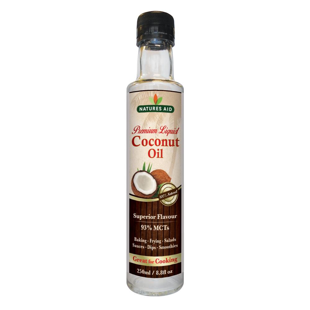 Natures Aid Premium Liquid Coconut Oil 250ml