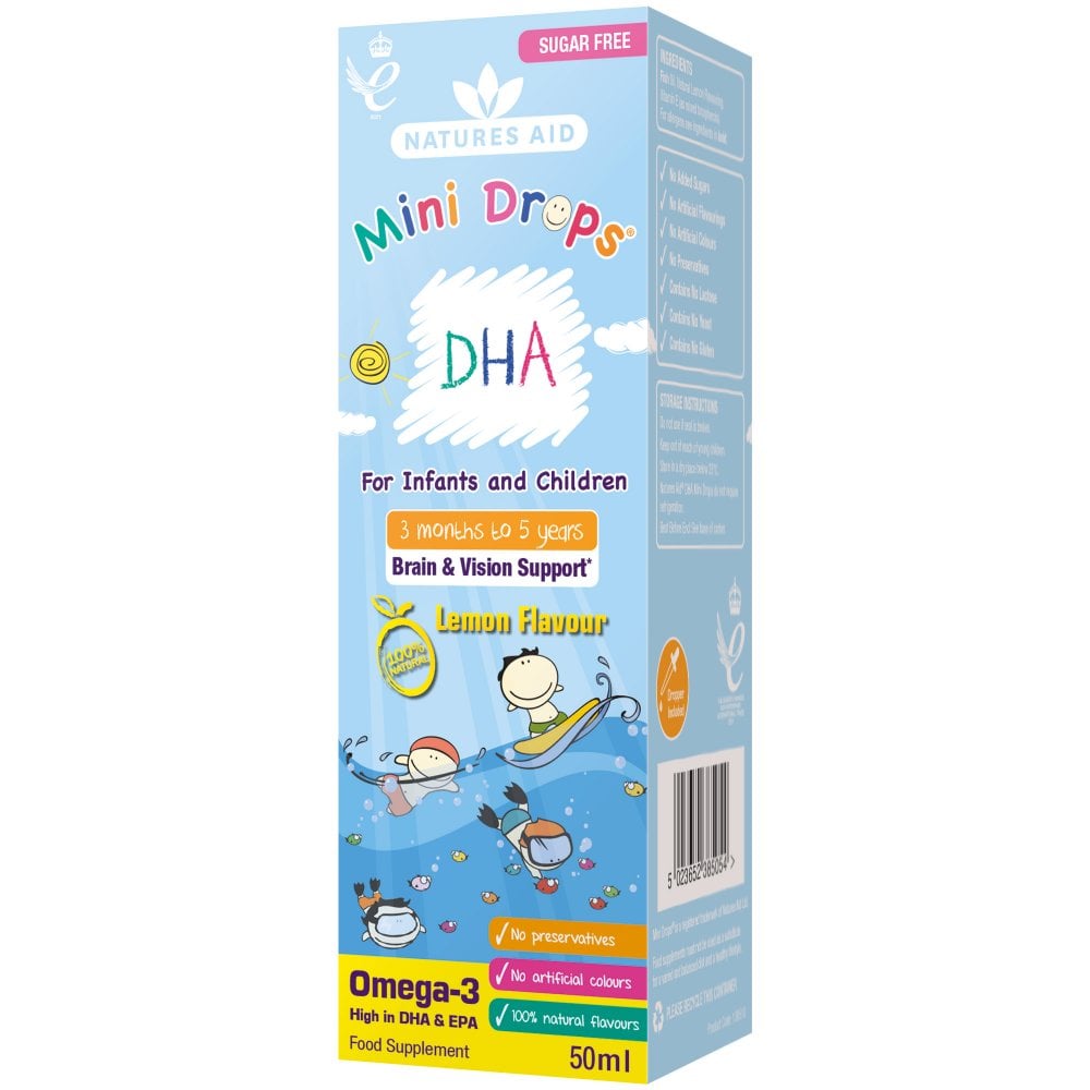 Natures Aid Mini Drops DHA 50ml