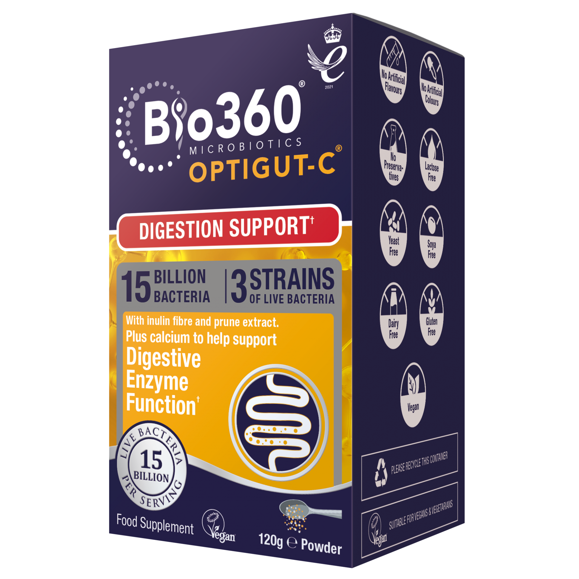 Natures Aid Bio360 OptiGut-C (Digestion Support) 120g