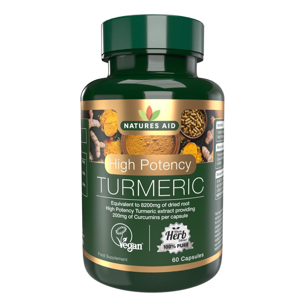 Natures Aid Turmeric (High Potency) 8200mg 60's