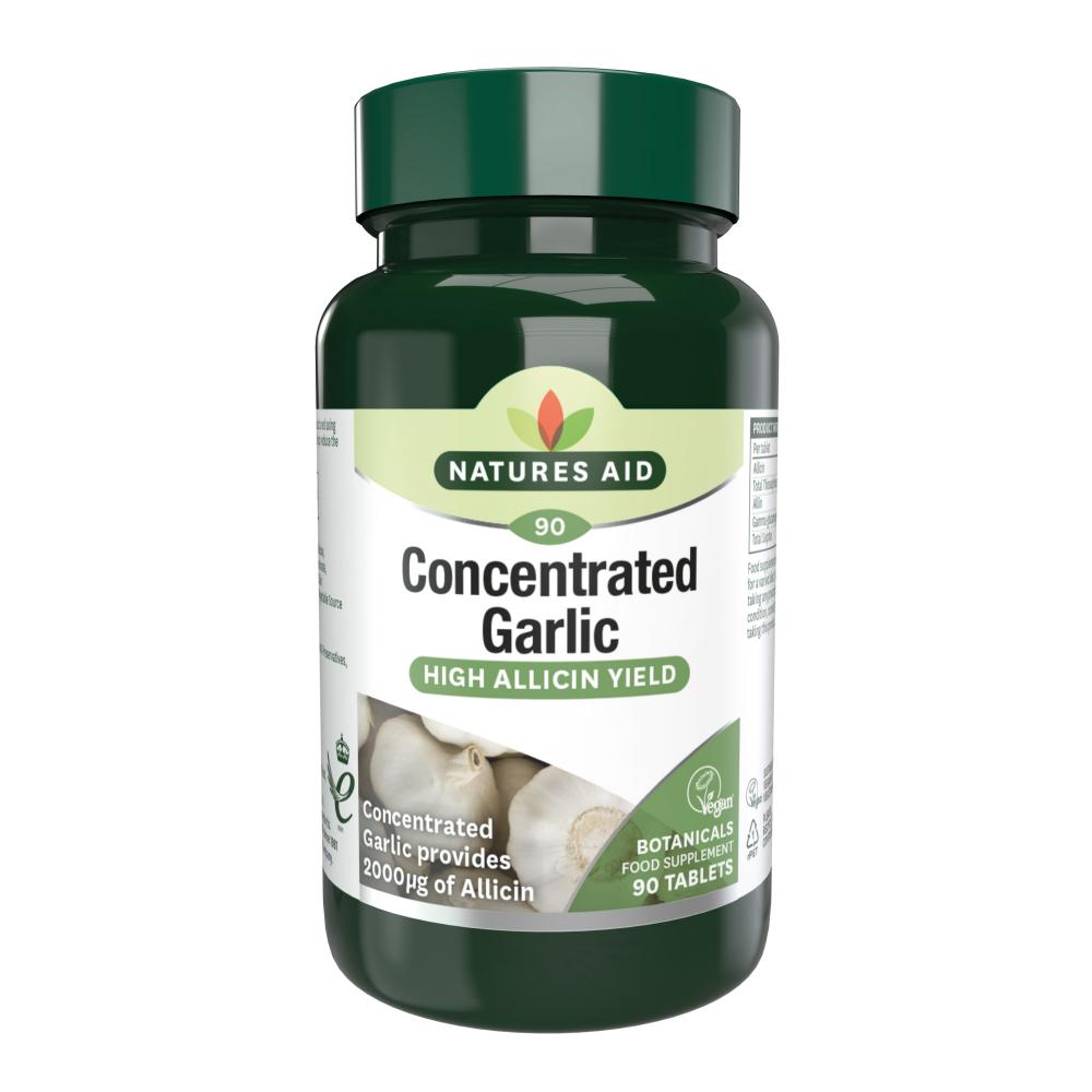 Natures Aid Concentrated Garlic (High Allicin Yield) 90's
