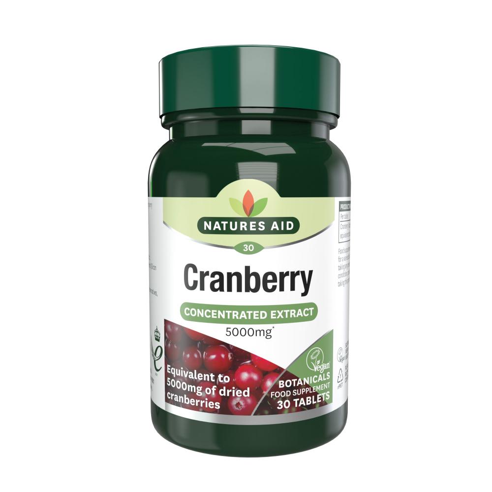 Natures Aid Cranberry (Concentrated Extract) 5000mg 30's