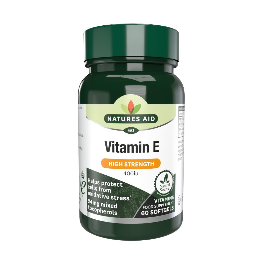 Natures Aid Vitamin E (High Strength) 400iu 60's