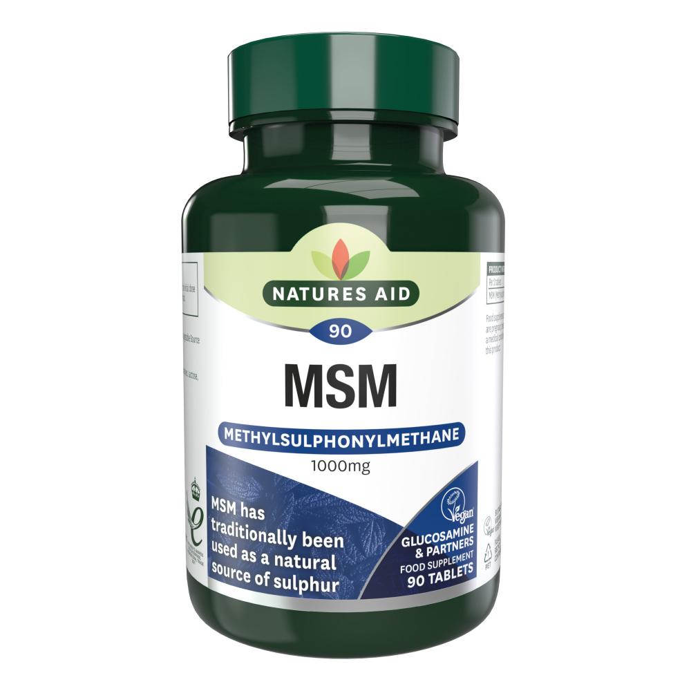 Natures Aid MSM (Methylsulphonylmethane) 1000mg 90's